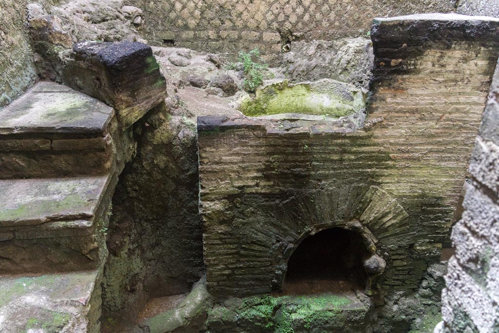 Herculaneum Suburban Baths. October 2023. Praefurnium, or furnace room. Photo courtesy of Johannes Eber.